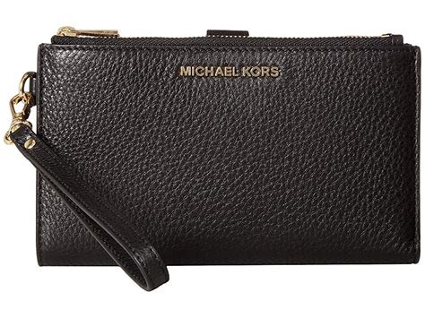 michael kors large wristlet black|michael kors wristlet wallet outlet.